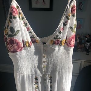 White Embroidered Maxi Dress